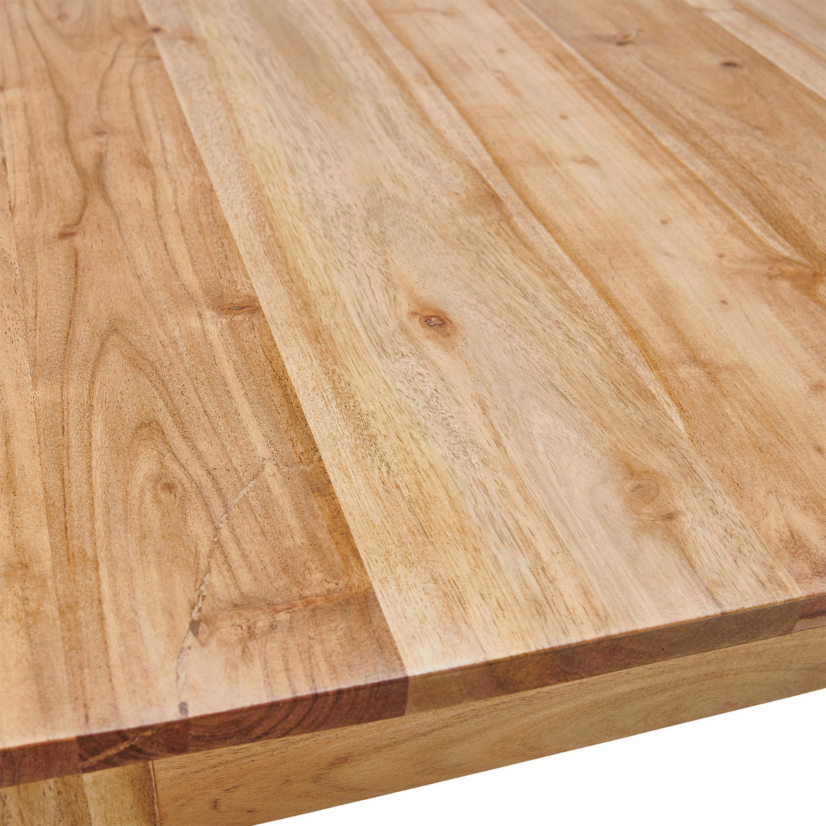 ESSTISCH in Holz, Metall   - Akaziefarben, KONVENTIONELL, Holz/Metall (80/76/80cm) - MID.YOU