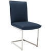 SCHWINGSTUHL  in Nickel Echtleder pigmentiert  - Edelstahlfarben/Beige, Design, Leder/Metall (48/93/65cm) - Ambiente