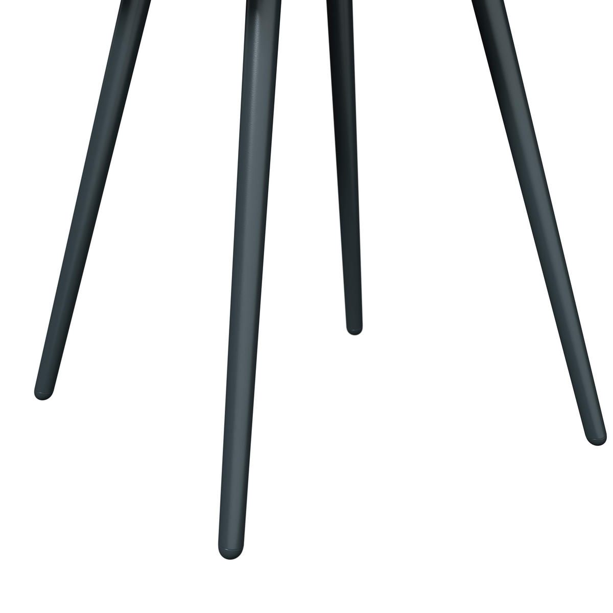 BALKONSET  3-teilig  - Schwarz/Braun, MODERN, Glas/Kunststoff (178/72.3/77.5cm) - Ambia Garden