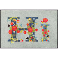 FUßMATTE  50/75 cm  Grau  - Grau, ROMANTIK / LANDHAUS, Kunststoff/Textil (50/75cm) - wash+dry