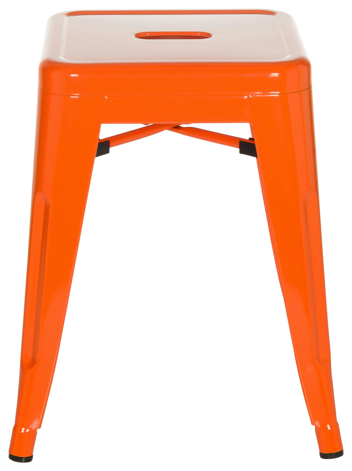 HOCKER in Metall Orange  - Orange, Basics, Metall (39/46/39cm) - MID.YOU