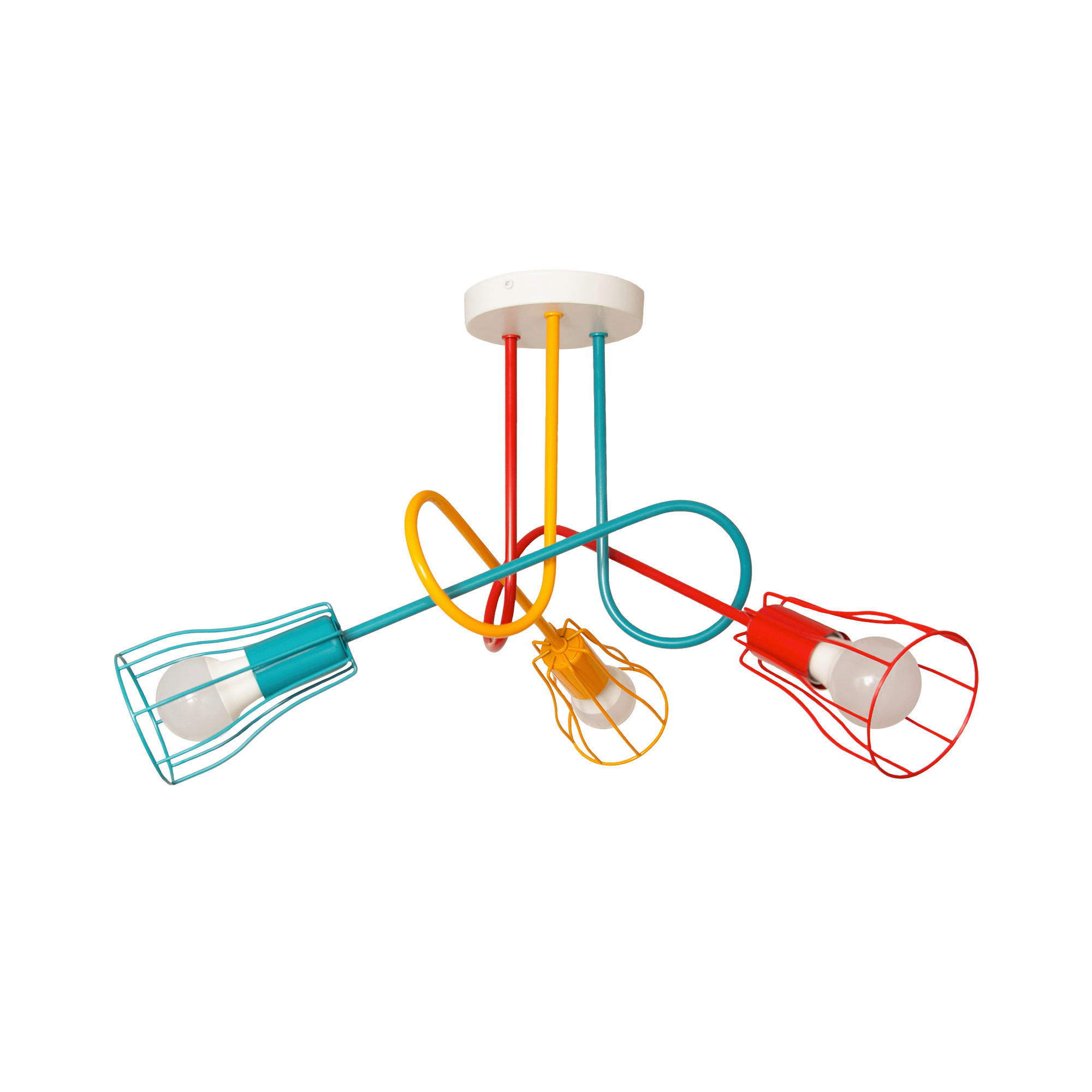 KINDERDECKENLEUCHTE 60/60/37 cm   - Multicolor, LIFESTYLE, Metall (60/60/37cm)