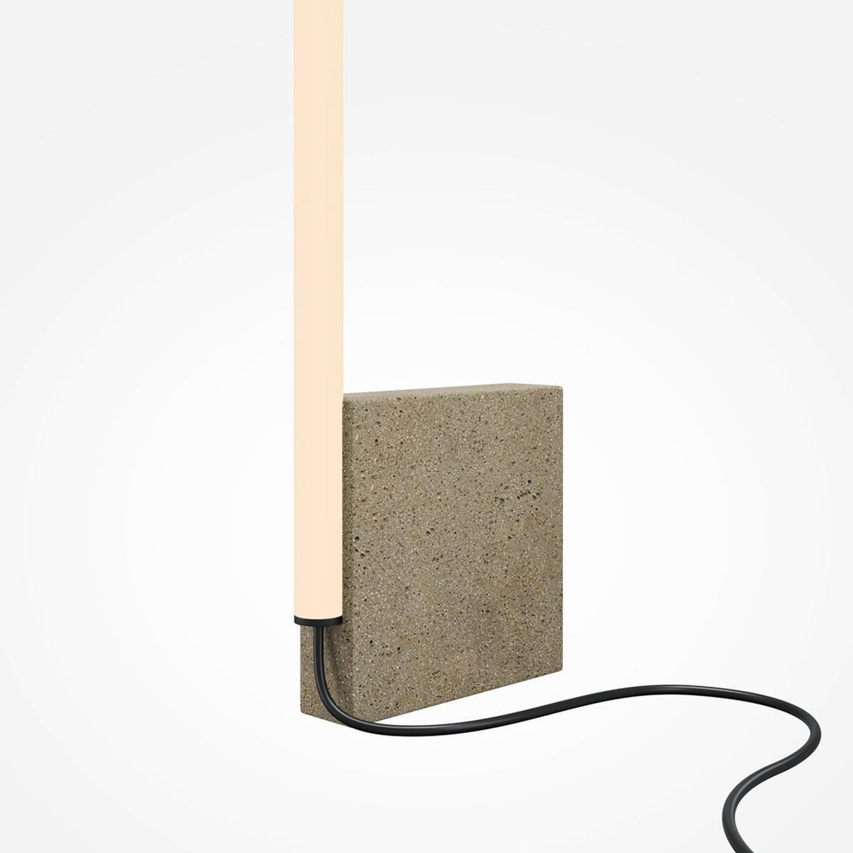 STEHLEUCHTE - Grau, Modern, Stein (20/5/128,2cm) - MAYTONI