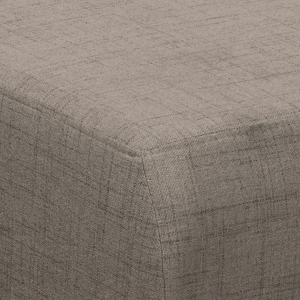 ECKSOFA Bella Graphitfarben Textilgeflecht  - Wengefarben/Graphitfarben, Design, Holz/Textil (257/174cm) - Livetastic