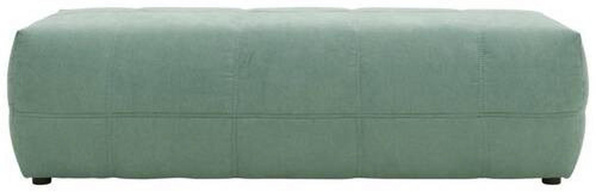 HOCKER Mikrofaser Mintgrün  - Schwarz/Mintgrün, Design, Kunststoff/Textil (150/60/40cm) - MID.YOU