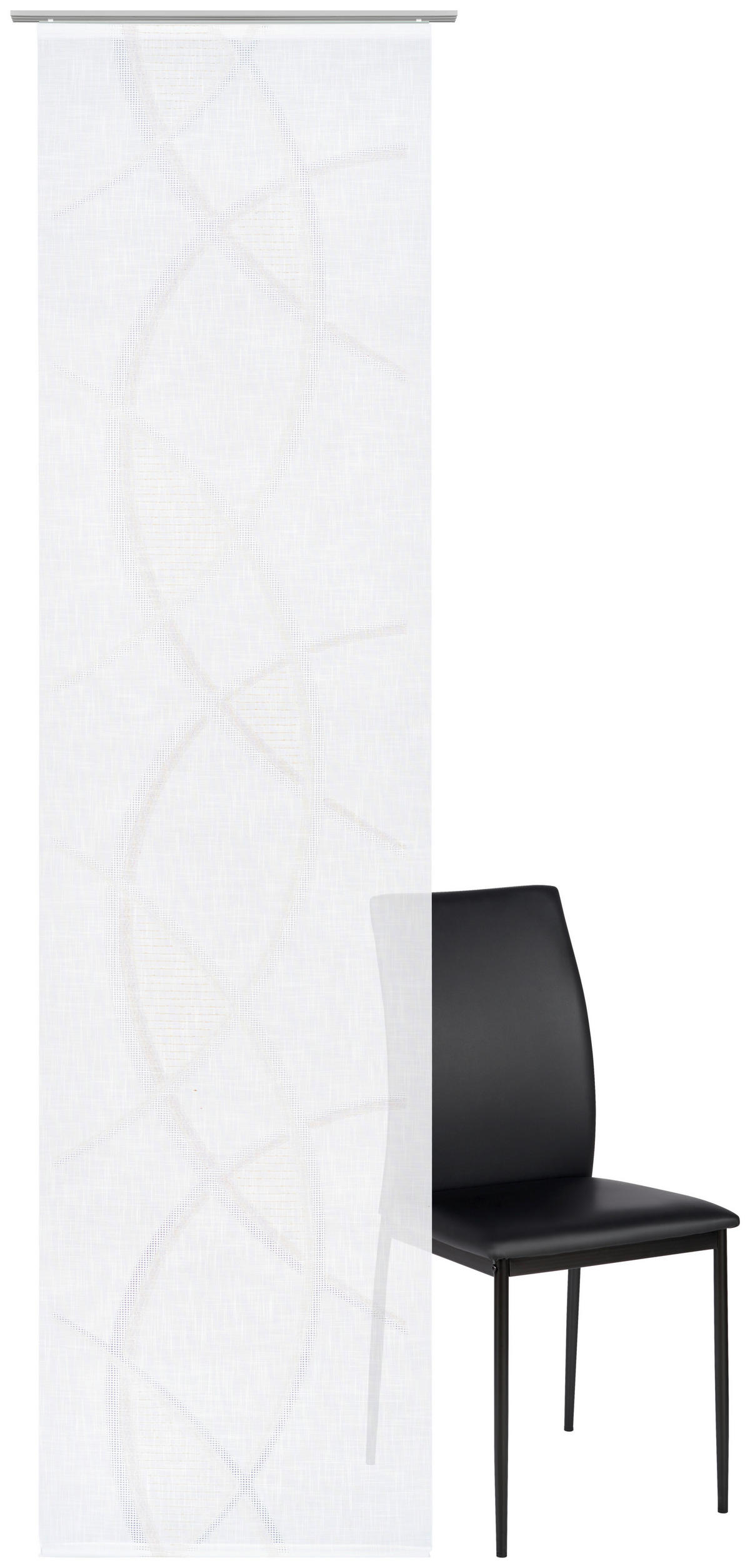 PANELNA ZAVESA   60/260 cm   - pink/bela, Basics, tekstil (60/260cm) - Novel