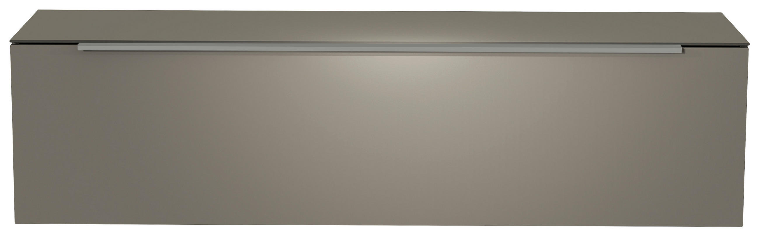 LOWBOARD  in 160/41/45 cm  - Alufarben/Grau, Design, Glas/Holzwerkstoff (160/41/45cm) - Moderano