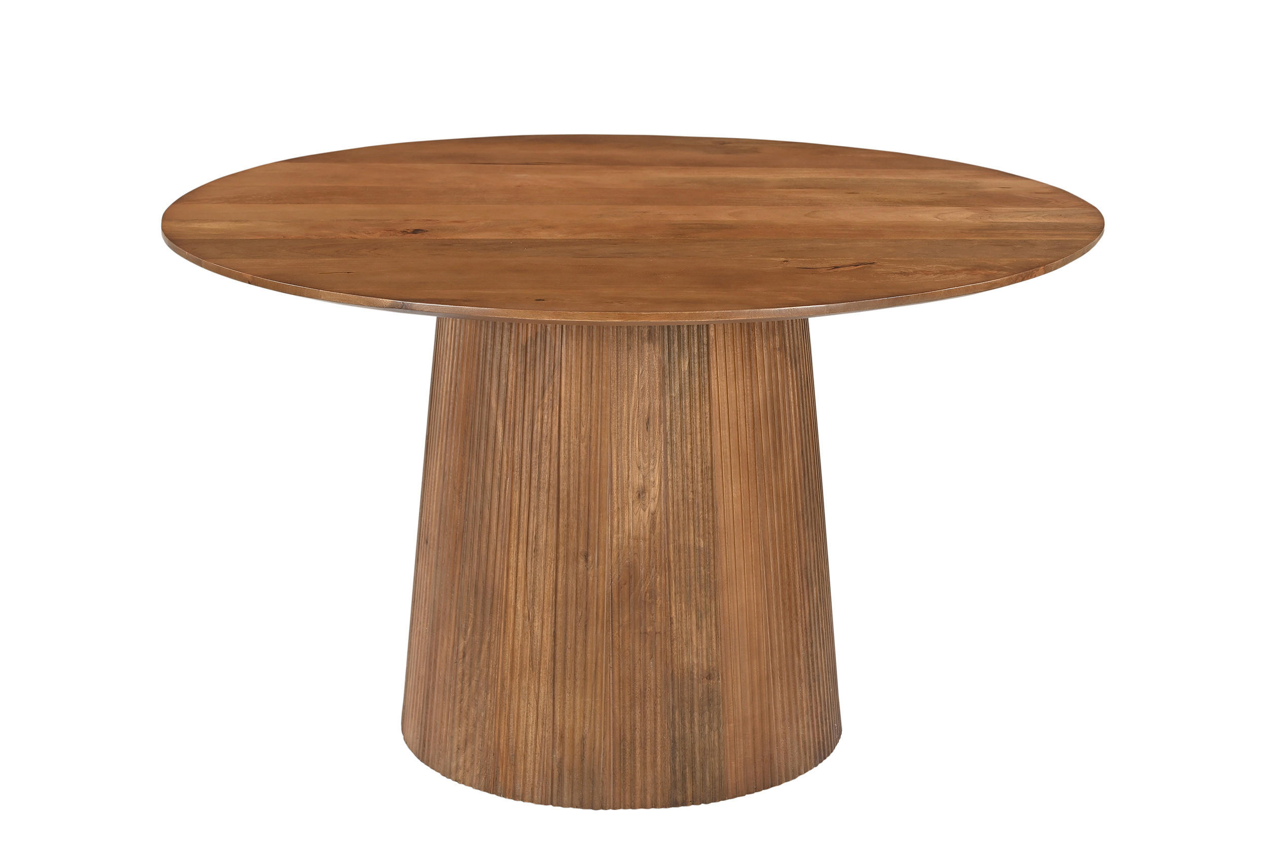 ESSTISCH 130/130/76 cm Echtholz  Holz rund Naturfarben  - Naturfarben, MODERN, Holz (130/130/76cm) - MID.YOU