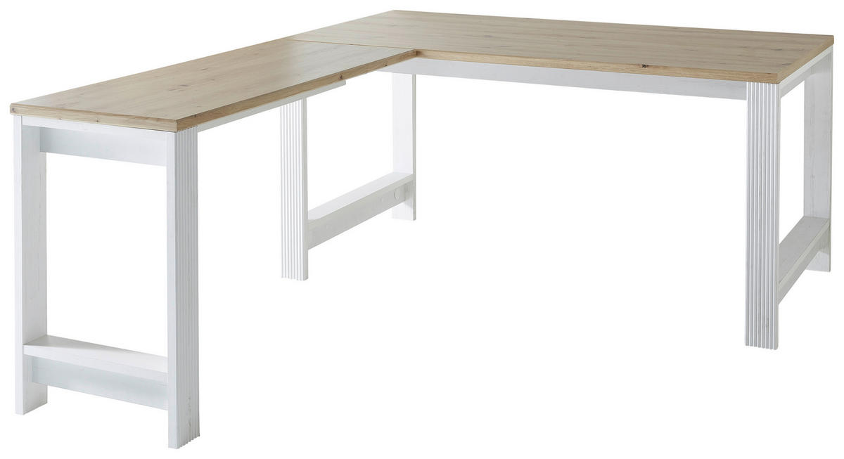 ANBAUSCHREIBTISCH 120/76/50 cm  in Pinienfarben, Eiche Artisan  - Eiche Artisan/Pinienfarben, KONVENTIONELL, Holzwerkstoff (120/76/50cm) - Carryhome