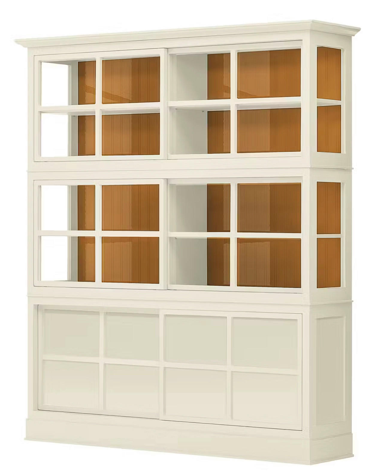 HIGHBOARD UrbanClass in 190,5/219,5/49 cm - Weiß, LIFESTYLE, Glas/Holz (190,5/219,5/49cm) - Livetastic
