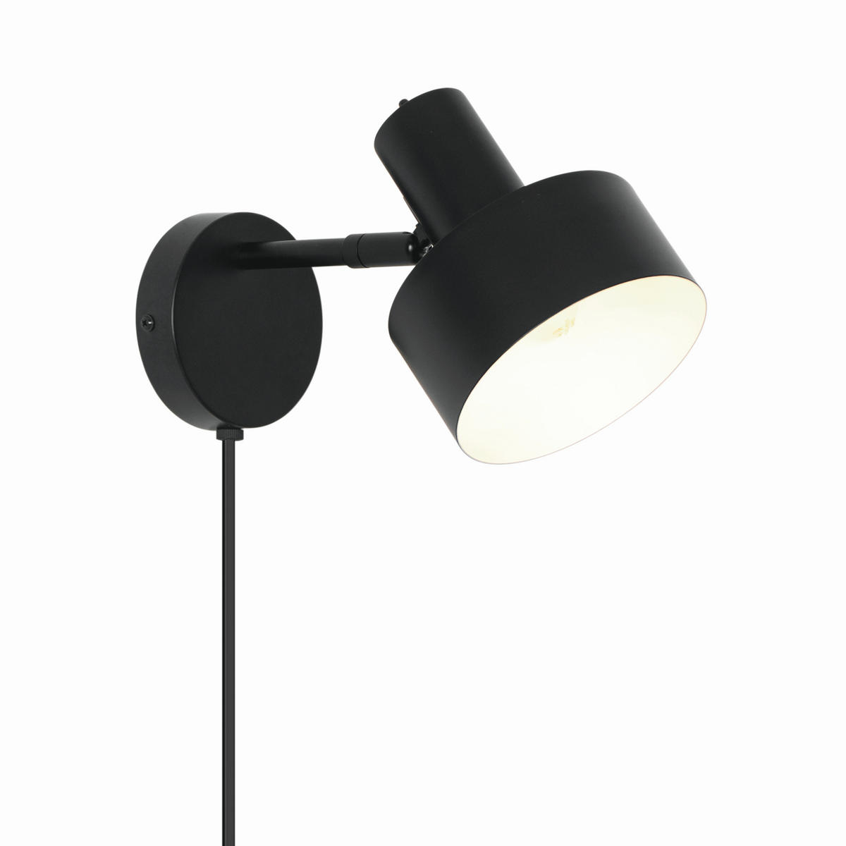 WANDLEUCHTE 27/12,5/17 cm   - Schwarz, KONVENTIONELL, Metall (27/12,5/17cm) - Nordlux