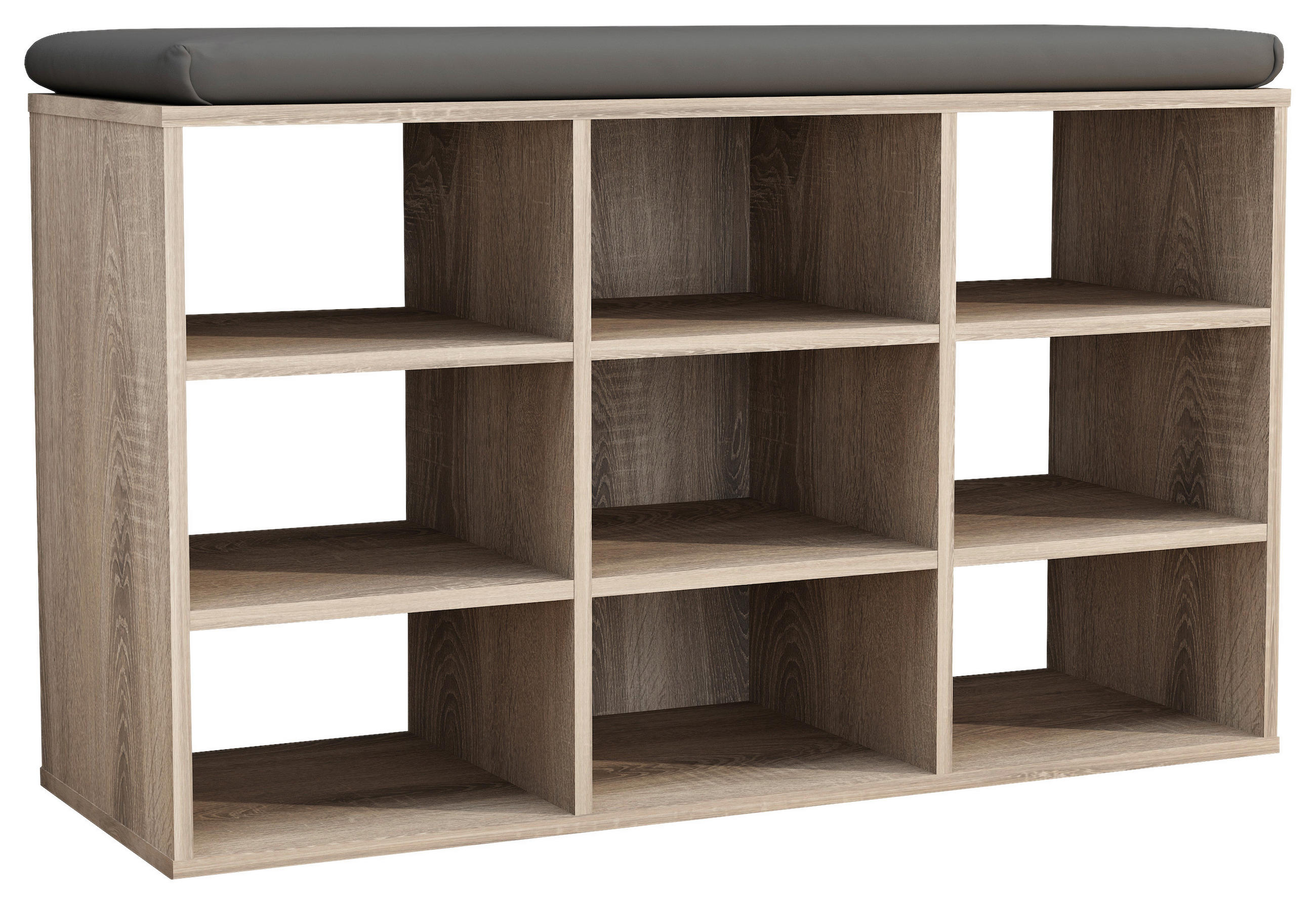 SCHUHBANK 80/50/30 cm  - Sonoma Eiche, Design, Holzwerkstoff (80/50/30cm) - MID.YOU