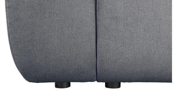 ECKSOFA Dunkelgrau Velours  - Dunkelgrau/Schwarz, KONVENTIONELL, Kunststoff/Textil (298/168cm) - Carryhome