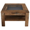COUCHTISCH in Holzwerkstoff  - Alteiche, Design, Glas/Holzwerkstoff (67/43/67cm) - MID.YOU