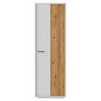 GARDEROBENSCHRANK  in 65/201/37 cm  - Eichefarben/Anthrazit, Design, Holzwerkstoff/Metall (65/201/37cm) - Xora
