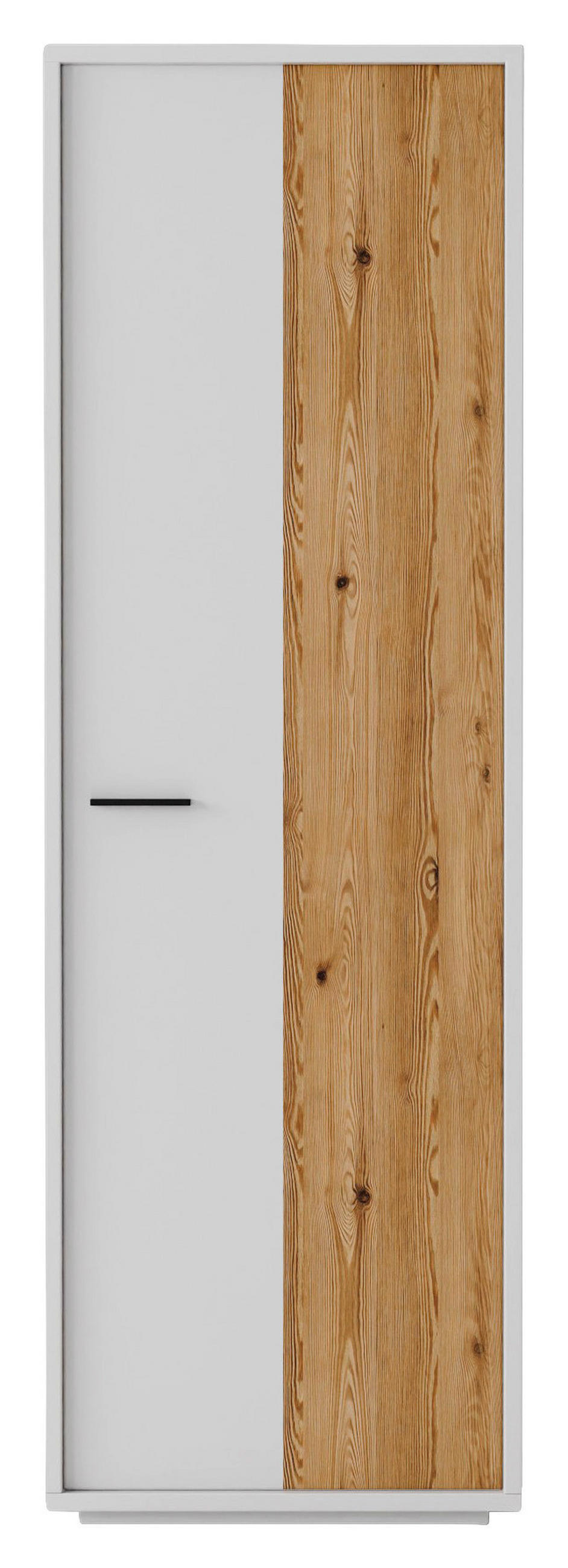 GARDEROBENSCHRANK  in 65/201/37 cm  - Eichefarben/Anthrazit, Design, Holzwerkstoff/Metall (65/201/37cm) - Xora