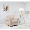 SESSEL in Beige  - Beige/Buchefarben, Design, Holz/Textil (93/89/82cm) - MID.YOU