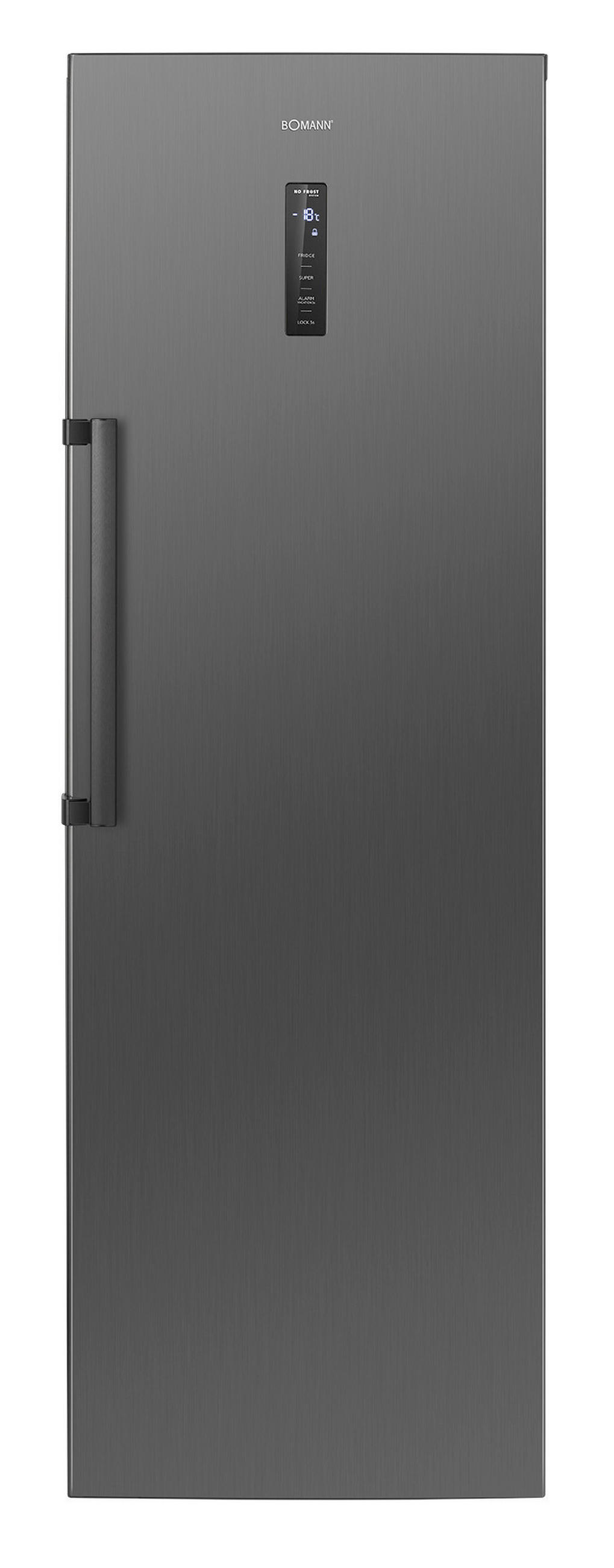 GEFRIERSCHRANK KG 7371  - Schwarzchrom, Trend, Kunststoff (60/185/66cm) - Bomann