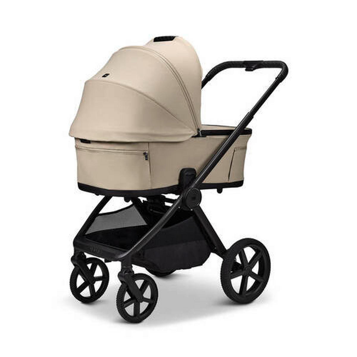 KOMBIKINDERWAGEN Gio Fold ETPU  - Sandfarben/Schwarz, Basics, Textil/Metall (120/58/92cm) - Moon Edition
