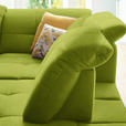 ECKSOFA in Chenille Limette  310/240 cm  - Limette/Schwarz, Design, Textil/Metall (310/240cm) - Xora