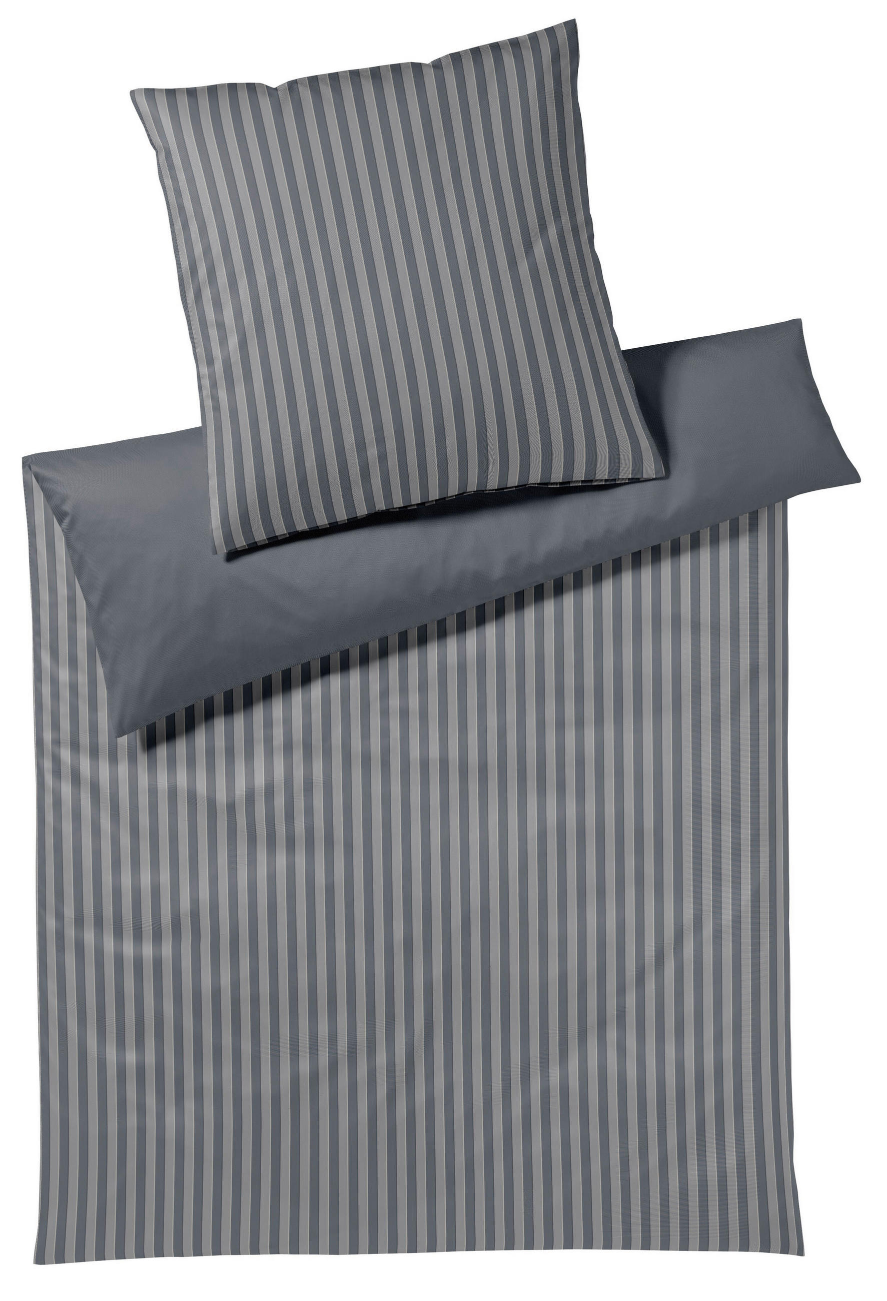 WENDEBETTWÄSCHE 2-teilig Soft Lines Flanell 135/200 cm  - Blau, Basics, Textil (135/200cm) - Joop!