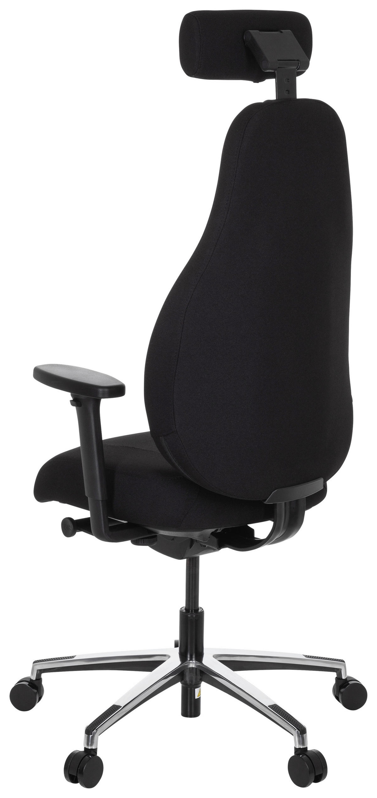 DREHSTUHL Flachgewebe Schwarz  - Schwarz, MODERN, Kunststoff/Textil (71/140/62cm) - MID.YOU