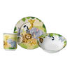 KINDERGESCHIRRSET Afrikatiere Porzellan 3-teilig  - Braun/Grau, KONVENTIONELL, Keramik (20/20/11cm) - Ritzenhoff Breker