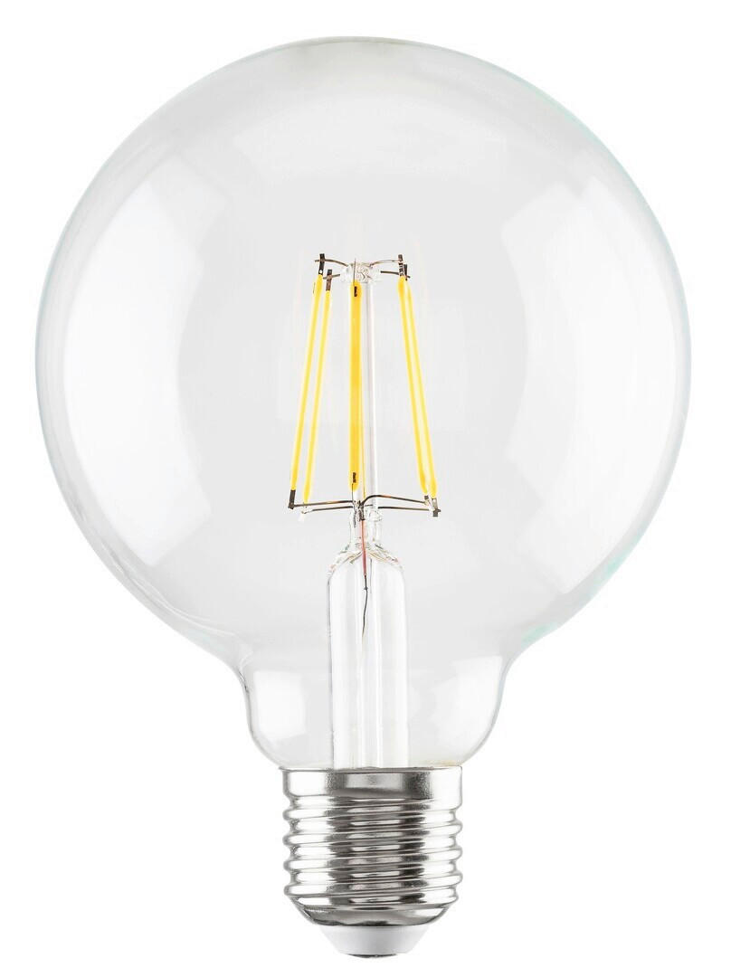 LED-SIJALKA S SVETILNO NITKO   //// - prosojno, Basics, steklo (9.5/13.8cm)