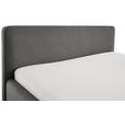 POLSTERBETT 120/200 cm  in Anthrazit  - Eichefarben/Anthrazit, Design, Holz/Textil (120/200cm) - Xora