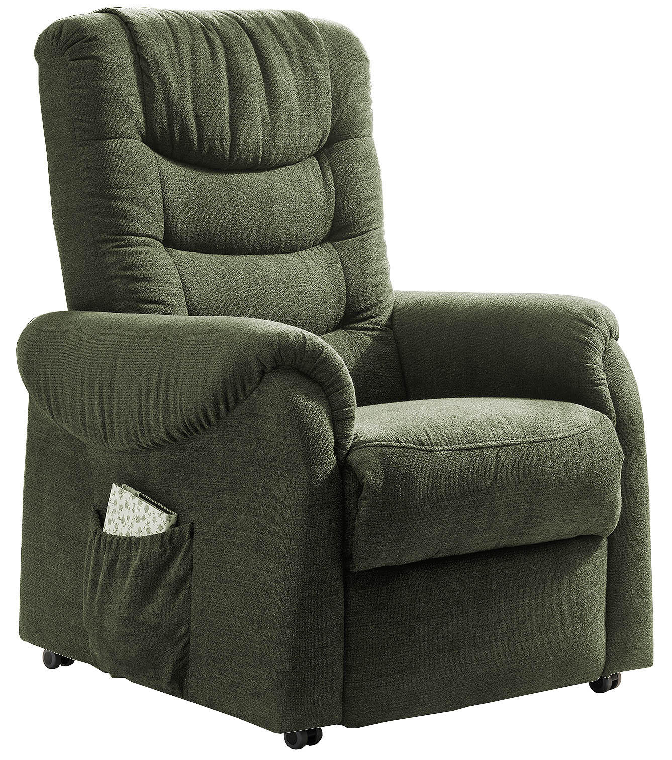 Fensehsesssel Nino Dunkelgrün B: 76 cm