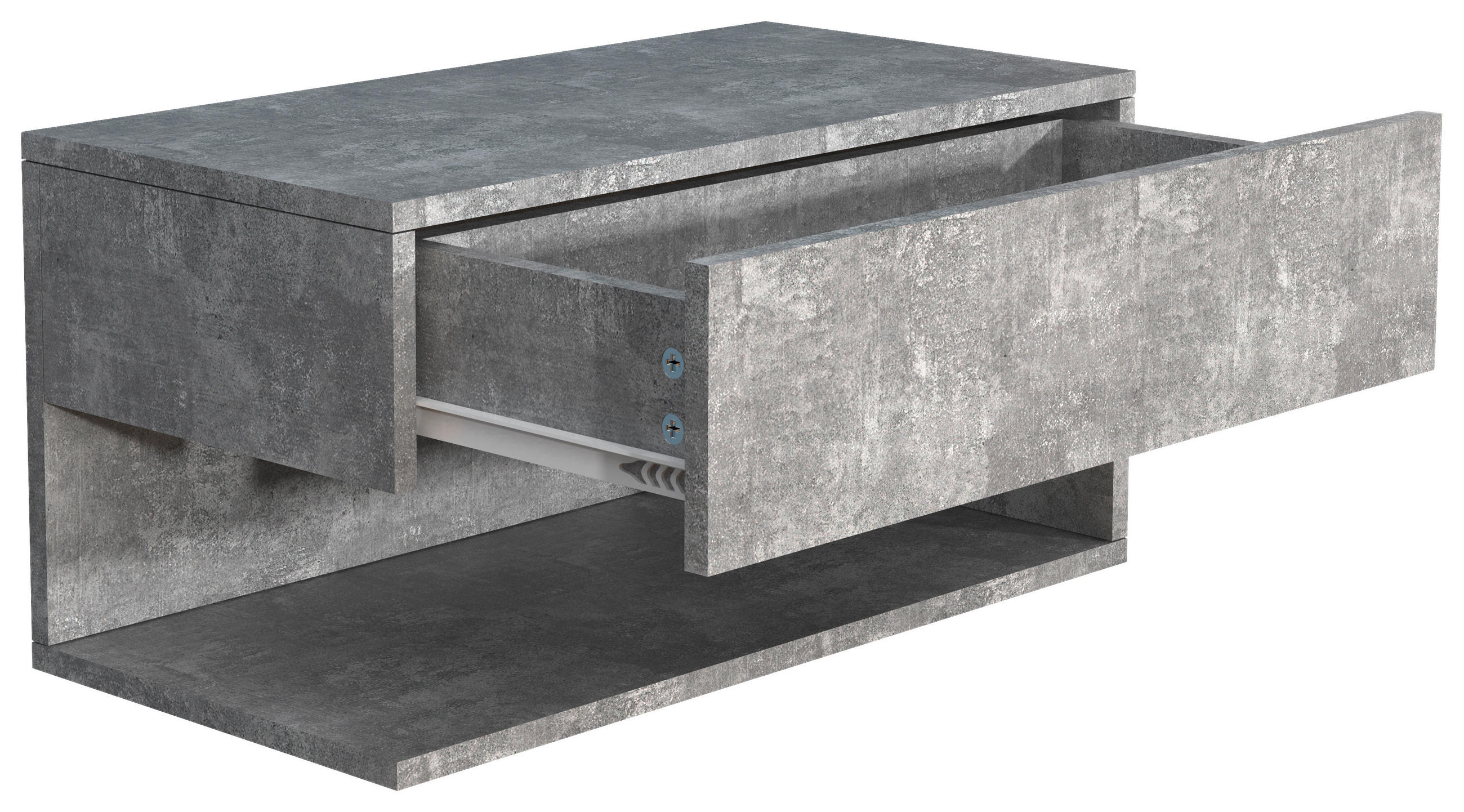 NACHTSCHRANK 60/30/32 cm - Grau, MODERN, Holzwerkstoff (60/30/32cm) - MID.YOU