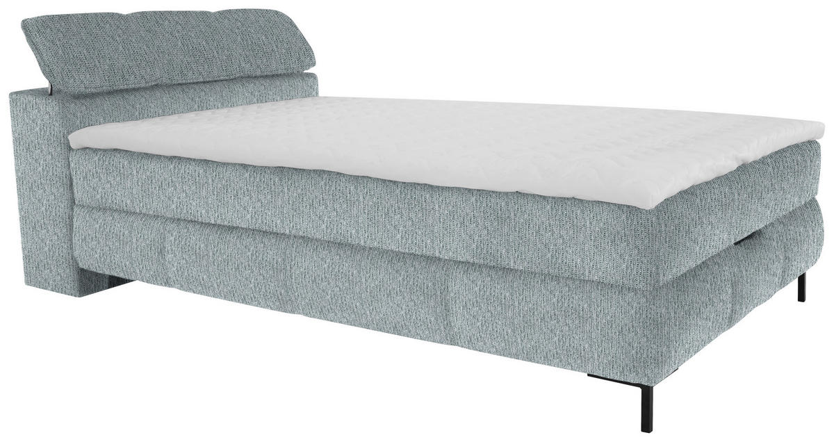 BOXBETT 120/200 cm  in Grau  - Schwarz/Grau, KONVENTIONELL, Holz/Holzwerkstoff (120/200cm) - Xora