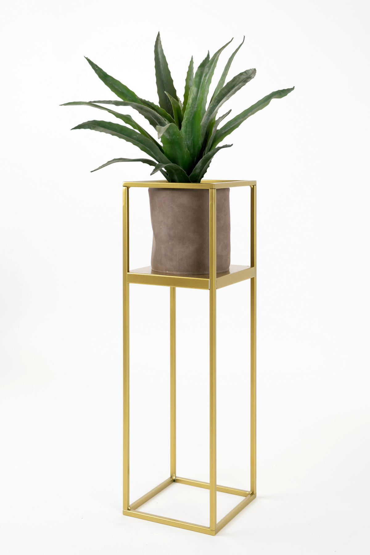 BLUMENSTÄNDER in Metall  - Goldfarben, Basics, Metall (19/77/19cm)