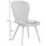 Stuhl in Holz, Leder, Textil Braun, Eichefarben, Grau - Eichefarben/Braun, Design, Leder/Holz (48/91/61cm) - Bert Plantagie