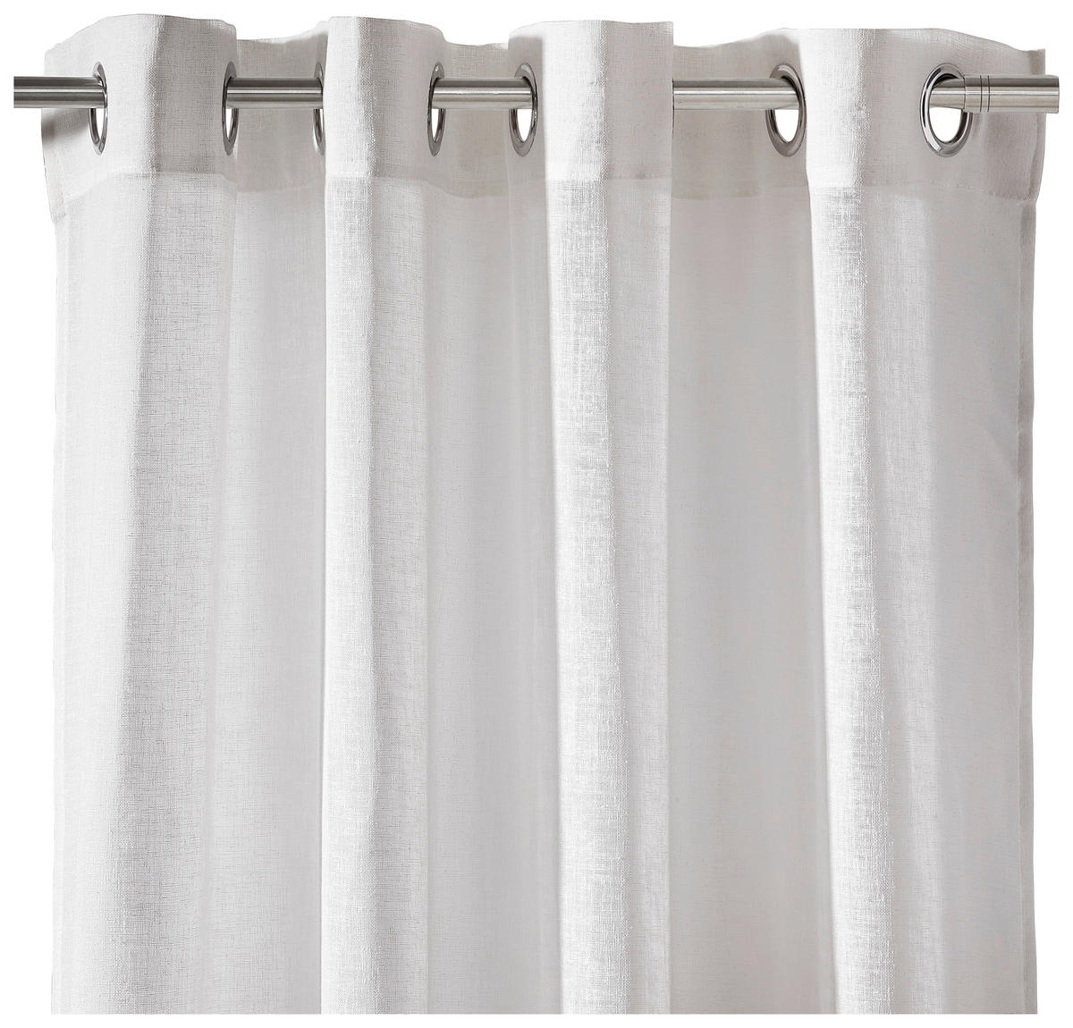 ZAVESA SA KARIKAMA prirodna boja - prirodna boja, Konvencionalno, tekstil (140/245cm) - Esposa