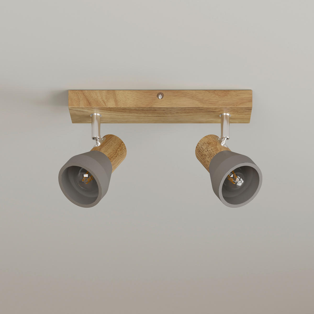 STRAHLER Alina 37/7,2/12,3 cm  - Eschefarben/Grau, Natur, Holz/Stein (37/7,2/12,3cm) - Novel