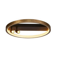 STROPNA LED-SVETILKA  Grace 37.8 W/1363 lm/2700 K/220-240 V/ - zlate barve/črna, Design, kovina/umetna masa (50/9/50cm)