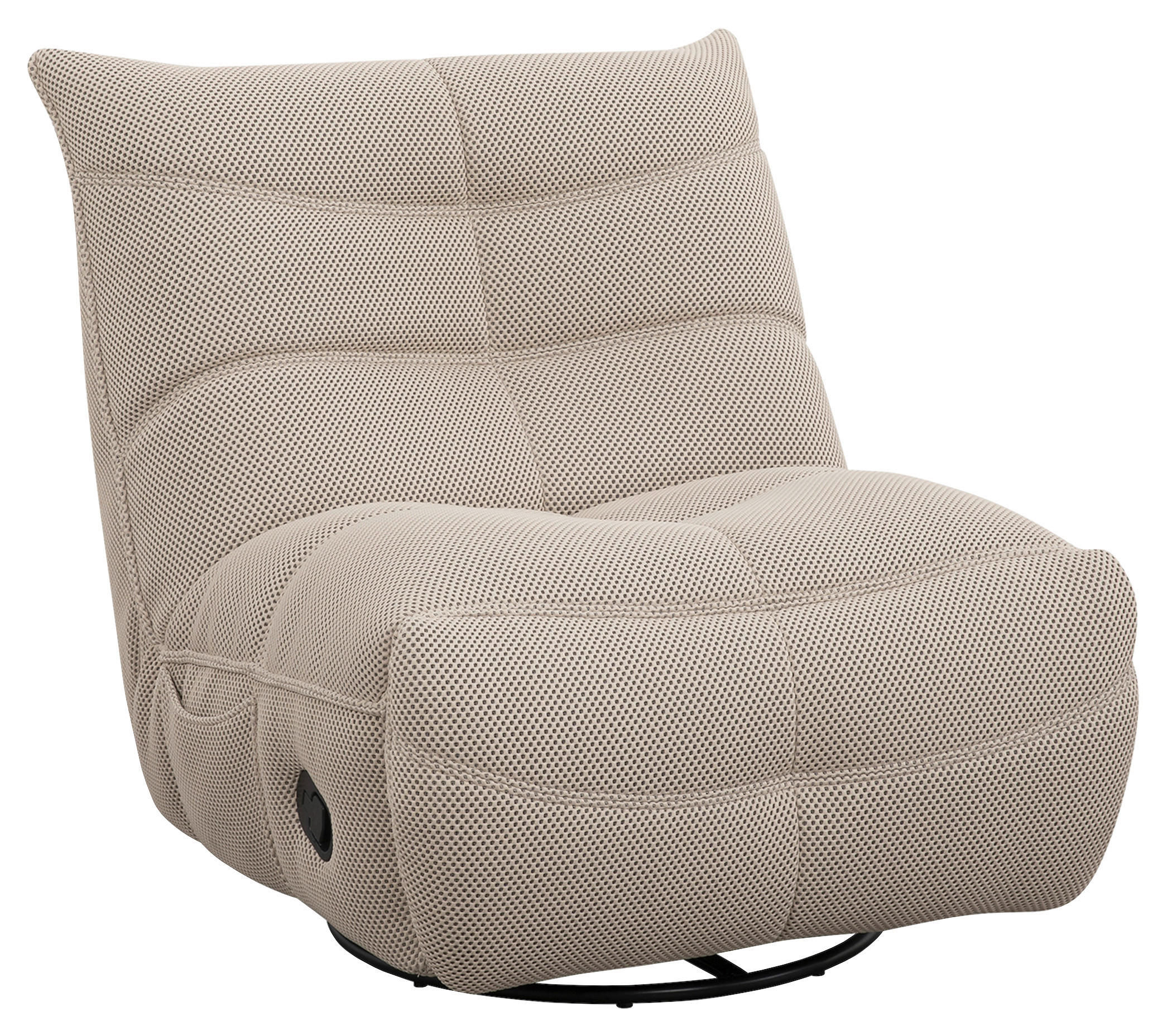 GUNGSTOL i vävt tyg grå  - svart/grå, Modern, metall/textil (91,4/92,7/107,9cm) - Livetastic