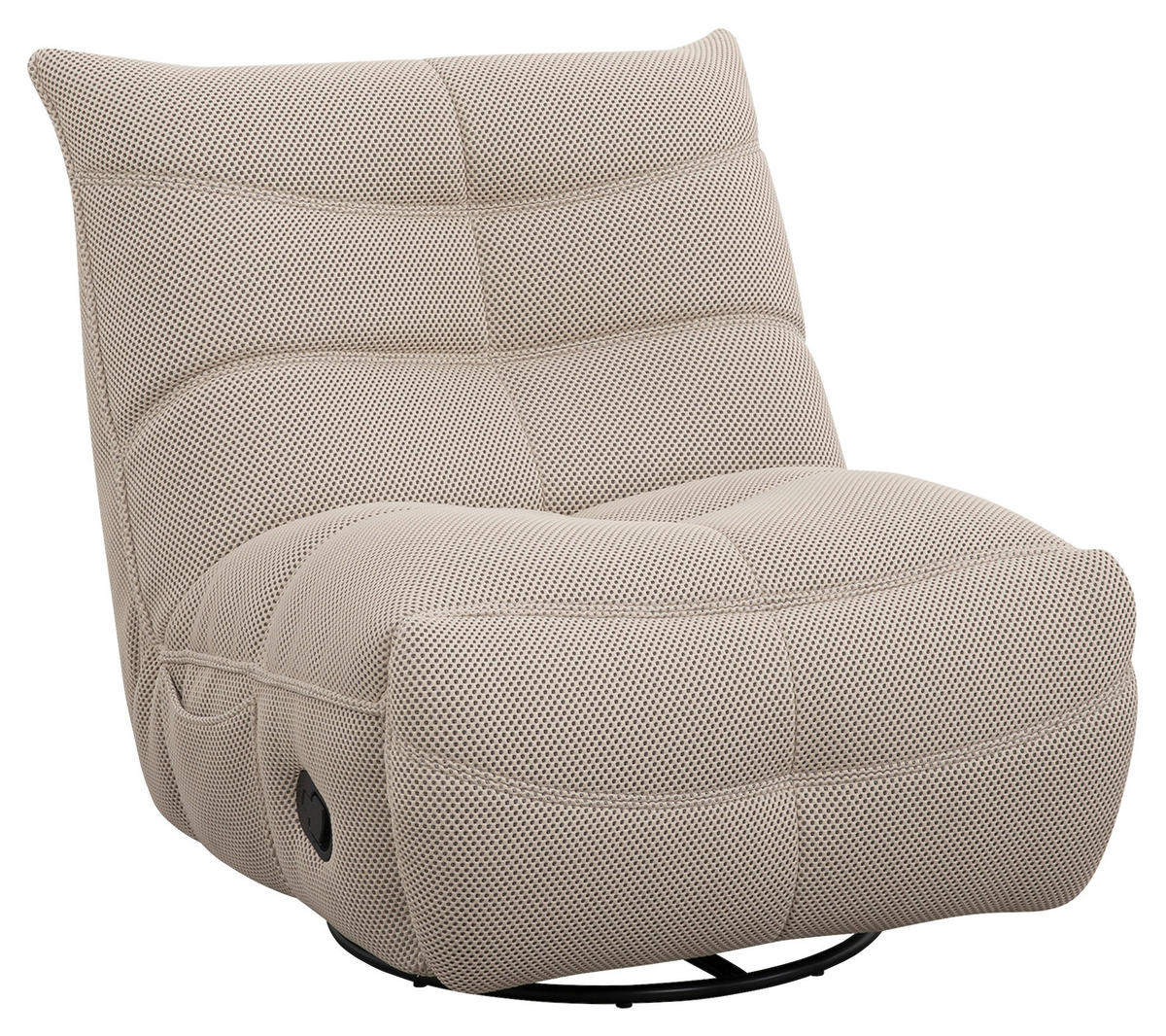 GUNGSTOL i vävt tyg grå  - svart/grå, Modern, metall/textil (91,4/92,7/107,9cm) - Livetastic