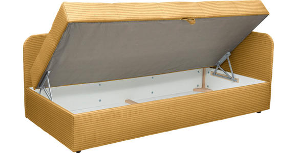 LIEGE  in Cord Currygelb  - Currygelb/Schwarz, Basics, Kunststoff/Textil (205/90/95cm) - Xora