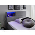 BOXSPRINGBETT 120/200 cm  in Hellgrau  - Hellgrau/Schwarz, Design, Holz/Textil (120/200cm) - Xora