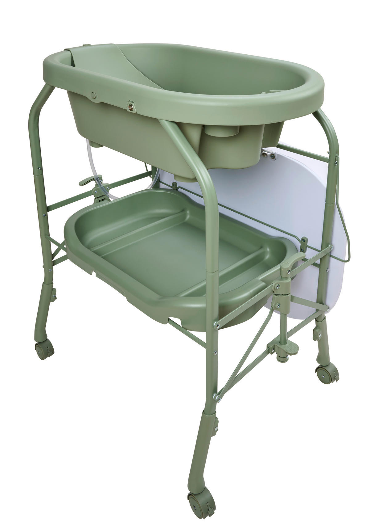 WICKEL- UND BADESTÄNDER Grün  - Grün, Basics, Holzwerkstoff/Kunststoff (81/108/51cm) - My Baby Lou