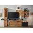 WOHNWAND Kernbuche vollmassiv Anthrazit, Buchefarben - Anthrazit/Buchefarben, Design, Glas/Holz (308/206/49cm) - Valnatura