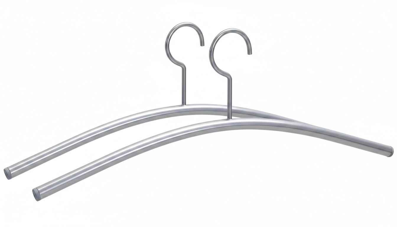 KLEIDERBÜGELSET 45 cm Metall  - Alufarben, Basics, Metall (45cm) - Boxxx