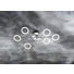 LED-DECKENLEUCHTE - Chromfarben, Design, Kunststoff/Metall (76/15/13cm) - Novel