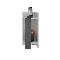 NATTDUKSBORD i grå, gråvit  - gråvit/grå, Design, trämaterial (27/60/25cm) - Livetastic