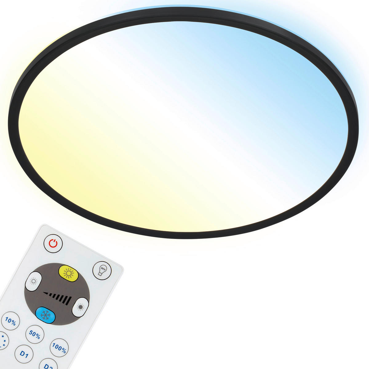 LED-PANEEL 42/2.9 cm   - Schwarz, Design, Kunststoff (42/2.9cm) - Briloner