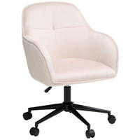 VRTLJIVI STOL kovina, tekstil bež, črna  - črna/bež, Moderno, kovina/umetna masa (58/82/90/62cm) - MID.YOU