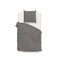 BETTWÄSCHE Flanella-di-Lino Flanell 155/220 cm  - Dunkelgrau, Basics, Textil (155/220cm)