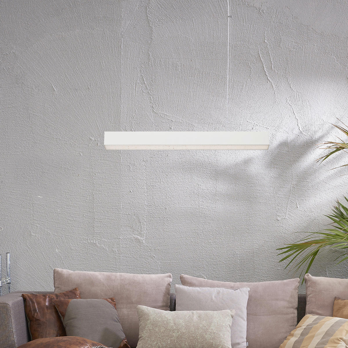 LED-HÄNGELEUCHTE Mira  120/80/6 cm  - Weiß, Design, Metall (120/80/6cm)